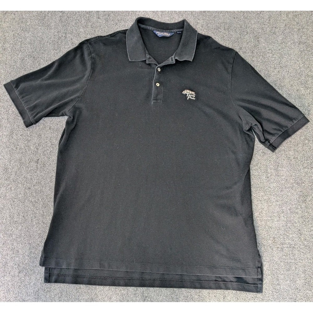 Polo Golf Ralph Lauren Mens XXL Polo Shirt Black Torrey Pines Logo White Pony